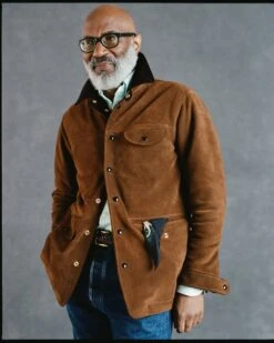 Brown Suede Car Coat With Blanket Lining -Drakes Shop 198710530001