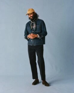 Stone Wash Denim Work Jacket -Drakes Shop 238800150003 3ab5aff2 1fa9 4be4 933a 40202829f5ac