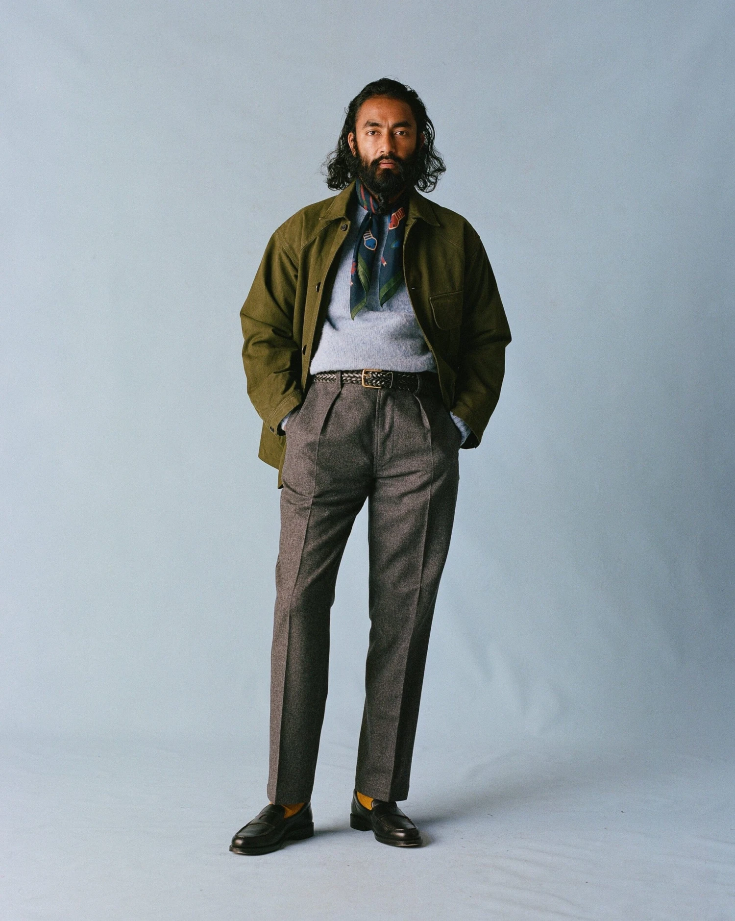 Olive Green Cotton Canvas Chasseur Jacket 14 Olive Green Cotton Canvas Chasseur Jacket - Image 12