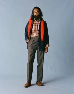 Grey Merino Wool Games Trouser -Drakes Shop 238800480002 f56c5cd8 176b 4d9b a2d7 43d702ed0f7a