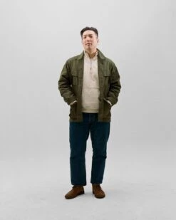 Ecru Cotton Quarter Zip Sweatshirt -Drakes Shop 408721000008