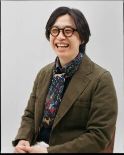 Navy Mughal Print Wool-Silk Square Scarf 13 Navy Mughal Print Wool-Silk Square Scarf -Drakes Shop 408721190003