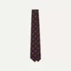 Purple Tile Print 36oz Madder Silk Self Tipped Tie -Drakes Shop DR1AA121009 04900 1