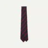 Navy And Red Stripe Repp Silk Tie -Drakes Shop DR1AAN23114 02252 2