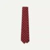 Red Polka Dot Silk Tipped Tie -Drakes Shop DR1AAN23118 02701 2