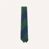 Blue And Green Dual Block Stripe Mogador Tipped Tie -Drakes Shop DR1AAN23614 02202 2