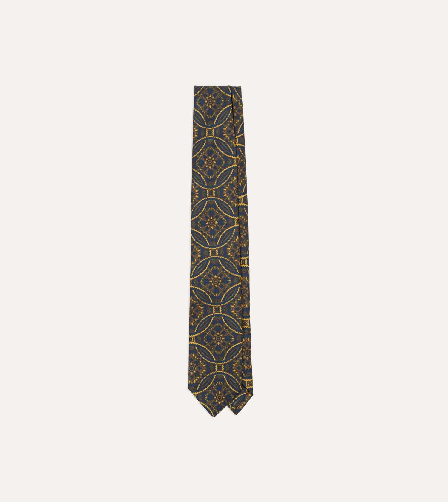 ALD / Drake's Blue Graphic Tie 3 ALD / Drake's Blue Graphic Tie