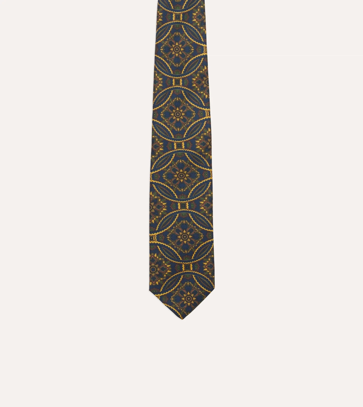 ALD / Drake's Blue Graphic Tie 6 ALD / Drake's Blue Graphic Tie - Image 4