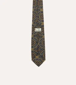 ALD / Drake's Blue Graphic Tie 9 ALD / Drake's Blue Graphic Tie -Drakes Shop DR1AAN23772 01401 4
