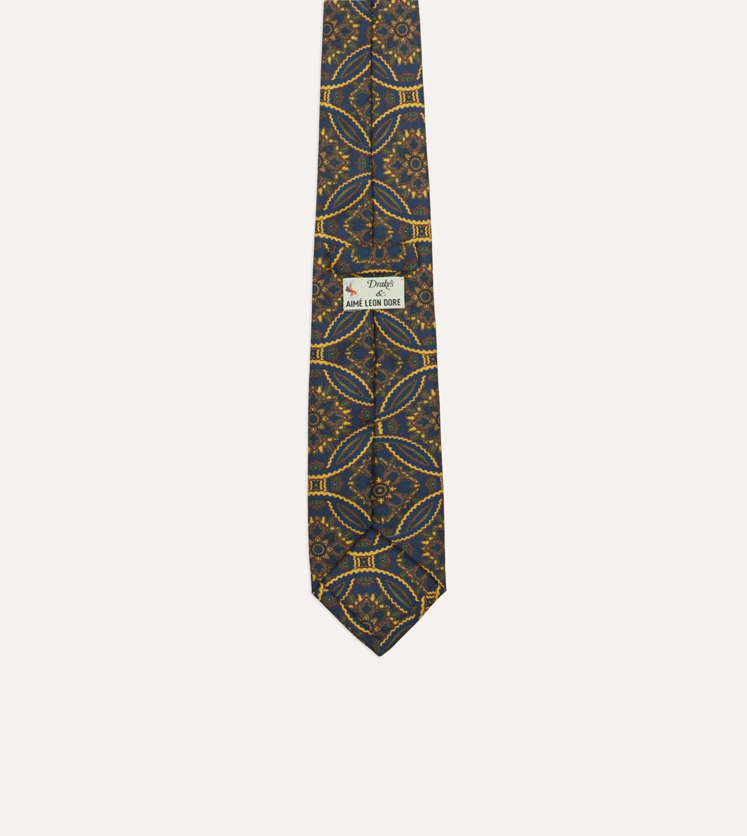 ALD / Drake's Blue Graphic Tie 5 ALD / Drake's Blue Graphic Tie - Image 3