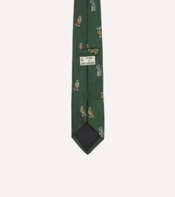 ALD / Drake's Green Graphic Tie 9 ALD / Drake's Green Graphic Tie -Drakes Shop DR1AAN23774 01251 4