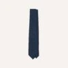 Navy Hand Rolled Large Knot Grenadine Tie -Drakes Shop DR1AAR 06654 22 250 2