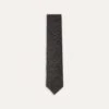 Black Pure Cashmere Solid Hand Rolled Tie -Drakes Shop DR1AAR01211 13100 1