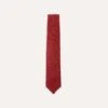 Red Tussah Hand Rolled Silk Tie -Drakes Shop DR1AAR06449 16700 1