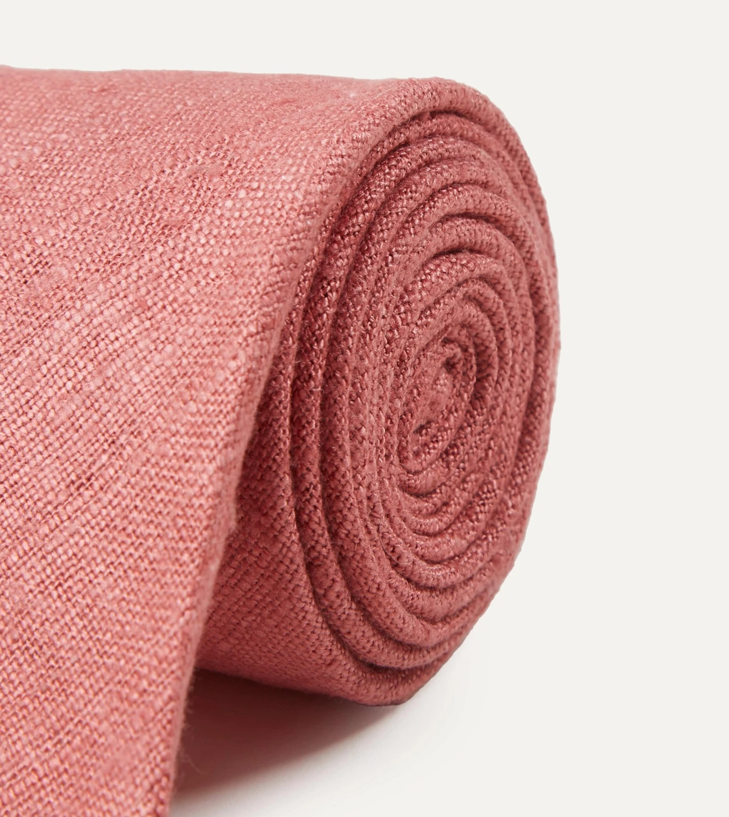 Pink Tussah Hand Rolled Silk Tie 5 Pink Tussah Hand Rolled Silk Tie - Image 3