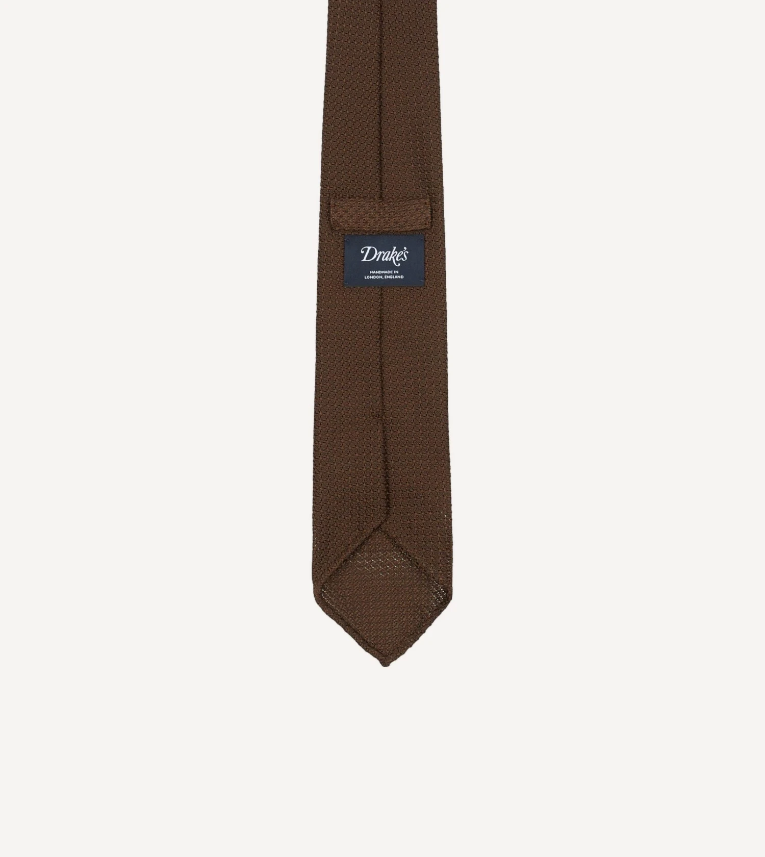 Brown Hand Rolled Large Knot Grenadine Tie 5 Brown Hand Rolled Large Knot Grenadine Tie - Image 3