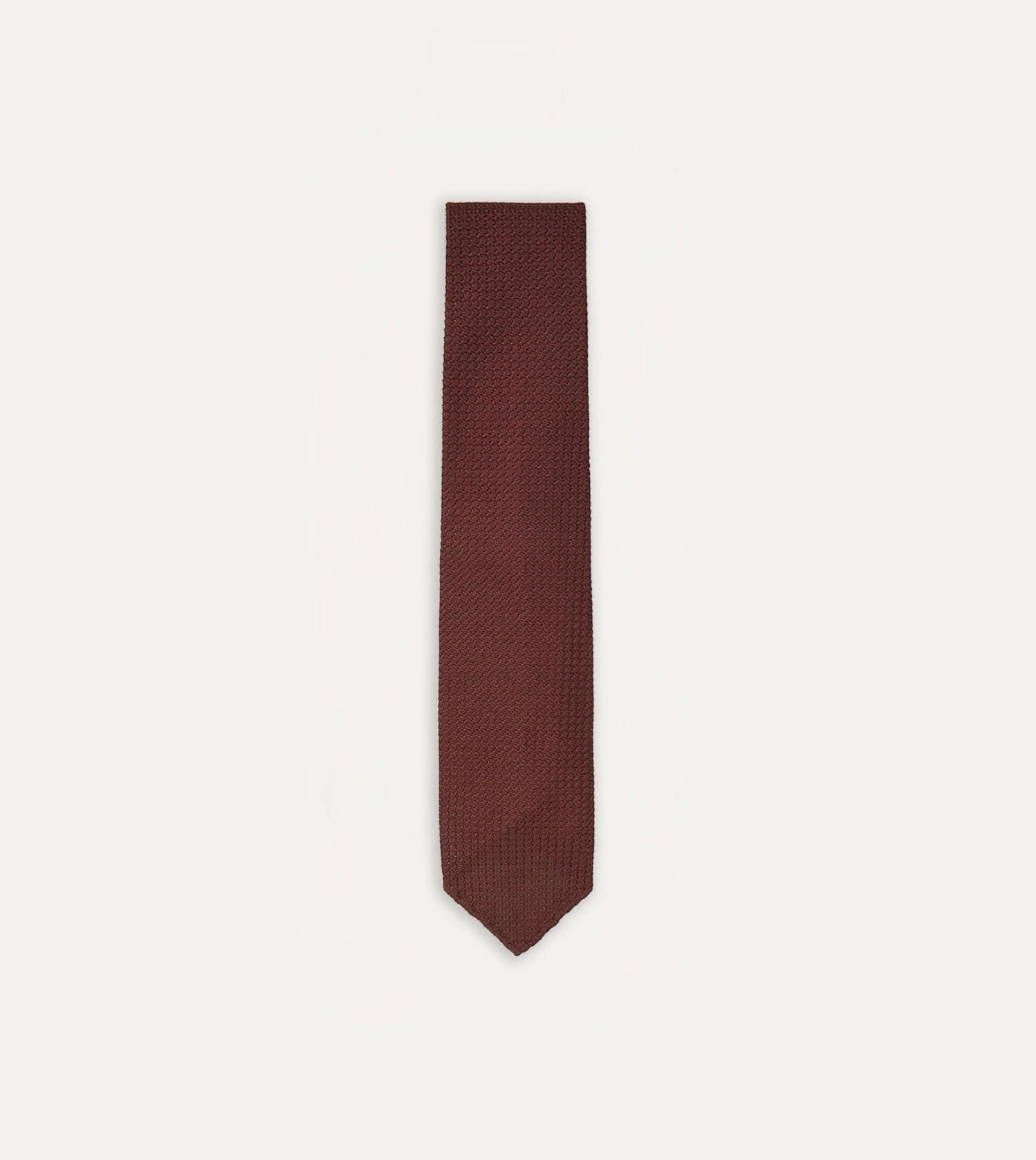 Wine Hand Rolled Large Knot Grenadine Tie 3 Wine Hand Rolled Large Knot Grenadine Tie