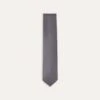 Grey Silk Twill Hand Rolled Tie -Drakes Shop DR1AAR06870 04600 1