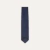 Navy Fine Woven Grenadine Silk Hand Rolled Tie -Drakes Shop DR1AAR15541 03250 1