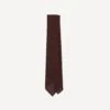 Burgundy Fine Woven Grenadine Silk Hand Rolled Tie -Drakes Shop DR1AAR15541 06700 2
