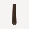 Brown Fine Woven Grenadine Silk Hand Rolled Tie -Drakes Shop DR1AAR15541 08300 2