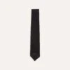 Black Fine Woven Grenadine Silk Hand Rolled Tie -Drakes Shop DR1AAR15541 14100 1