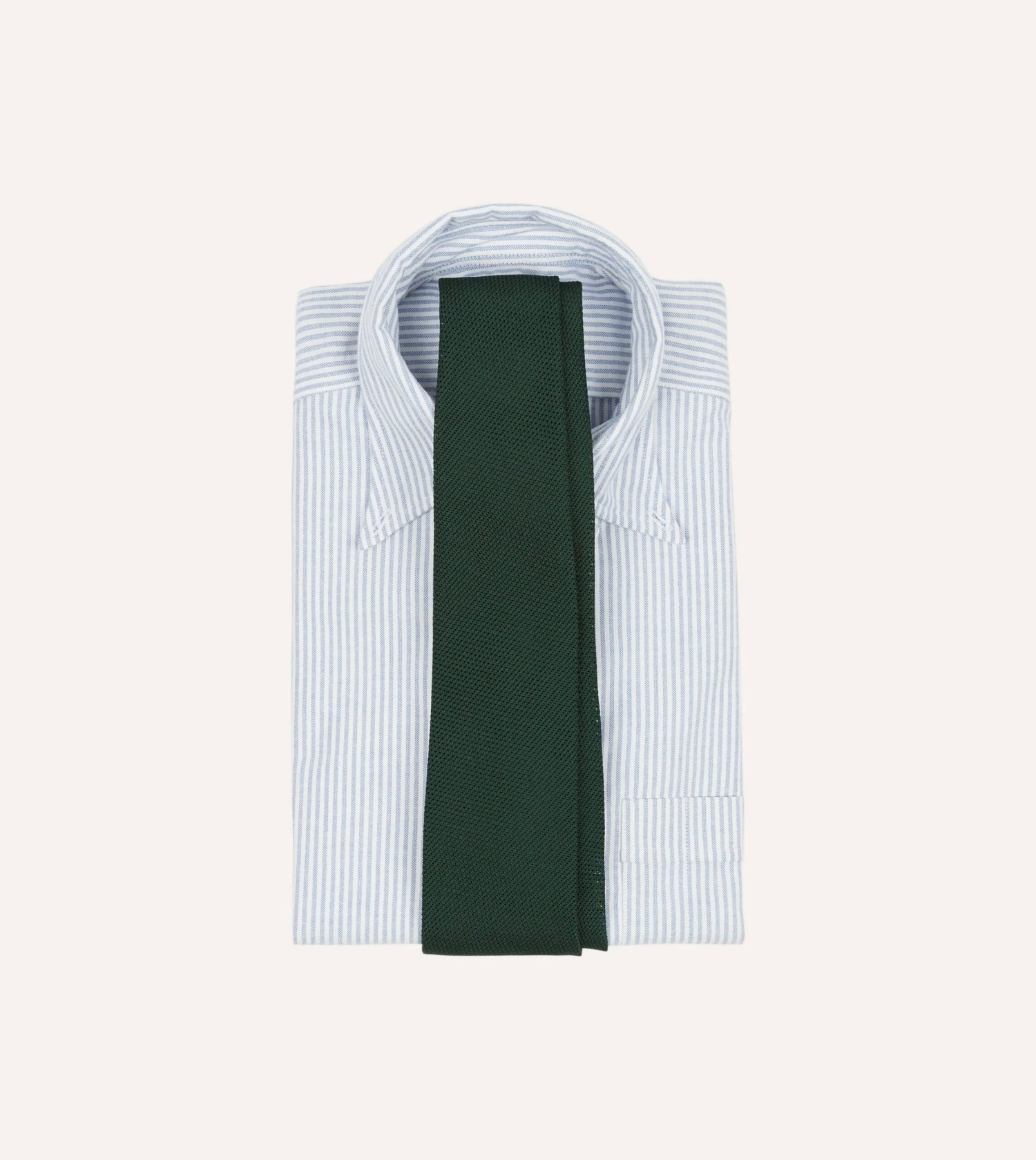 Green Fine Woven Grenadine Silk Hand Rolled Tie 4 Green Fine Woven Grenadine Silk Hand Rolled Tie - Image 2