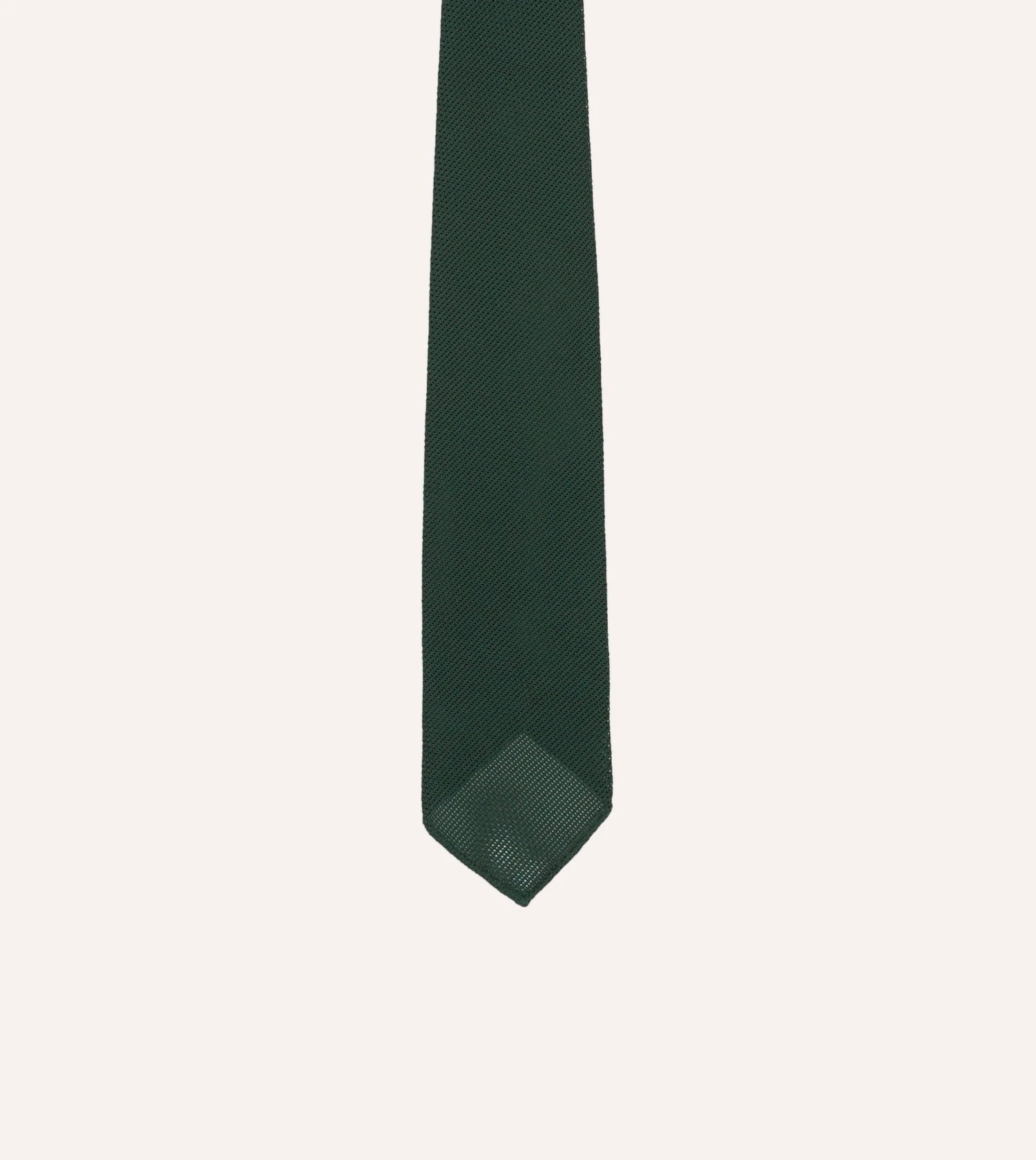 Green Fine Woven Grenadine Silk Hand Rolled Tie 6 Green Fine Woven Grenadine Silk Hand Rolled Tie - Image 4