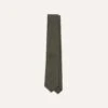 Grey Brushed Solid Hand Rolled Wool Tie -Drakes Shop DR1AAR22844 03600 1