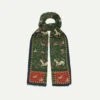 Green Unicorn Print Wool-Silk Scarf -Drakes Shop DR1AB122217 02401 1 cf49d987 8885 4a25 a10b 340910e1ab62