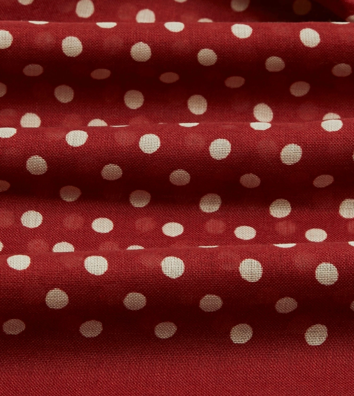 Red Hand-Drawn Polka Dot Wool Scarf 4 Red Hand-Drawn Polka Dot Wool Scarf - Image 2