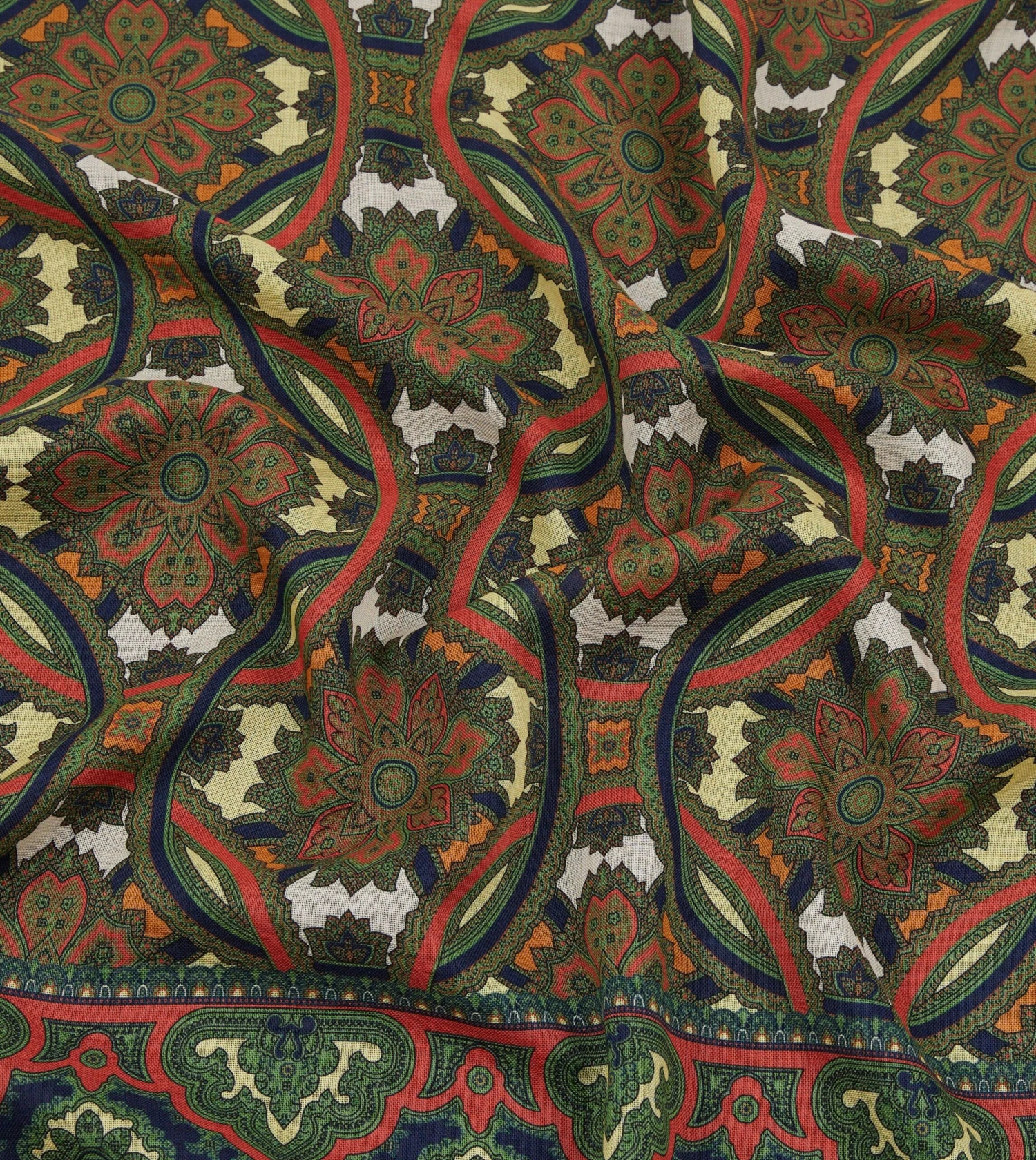 ALD / Drake's Green Archival Graphic Scarf 4 ALD / Drake's Green Archival Graphic Scarf - Image 2