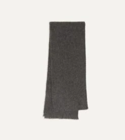 Grey Cashmere Scarf -Drakes Shop DR1AB2 21967 02 600 1