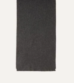 Grey Cashmere Scarf -Drakes Shop DR1AB2 21967 02 600 4