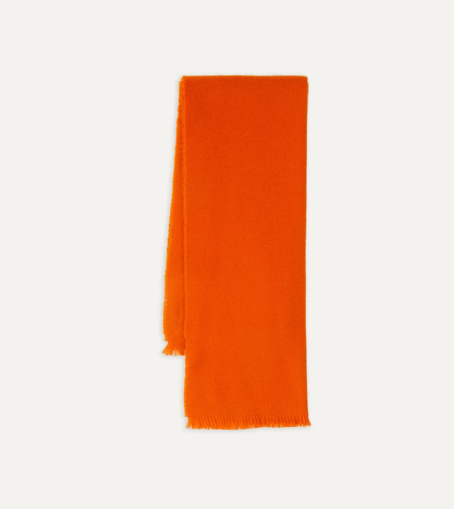 Orange Cashmere Scarf 5 Orange Cashmere Scarf - Image 3