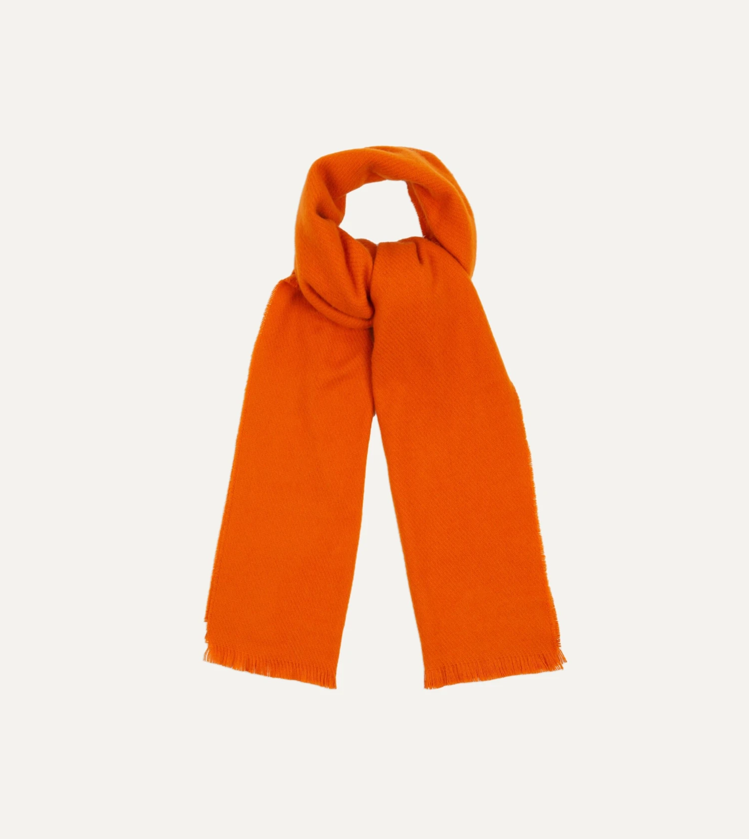 Orange Cashmere Scarf 3 Orange Cashmere Scarf