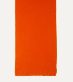 Orange Cashmere Scarf 9 Orange Cashmere Scarf -Drakes Shop DR1AB221967 04800 4