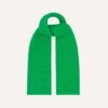 Green Solid Wool Scarf -Drakes Shop DR1AB223518 03400 1