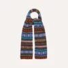 Lambswool Fair Isle Scarf -Drakes Shop DR1AB223570 01403 1