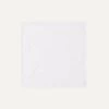 White Linen Pocket Square 1 White Linen Pocket Square -Drakes Shop DR1AC022955 01000 1