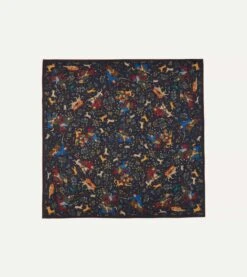 Navy Mughal Print Wool-Silk Square Scarf 11 Navy Mughal Print Wool-Silk Square Scarf -Drakes Shop DR1AD022215 01251 4 e1f46cf3 5020 4b3d ab47 8b28234bad06
