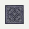 Navy Paisley Print Cotton Bandana 2 Navy Paisley Print Cotton Bandana -Drakes Shop DR1AD022223 01251 1