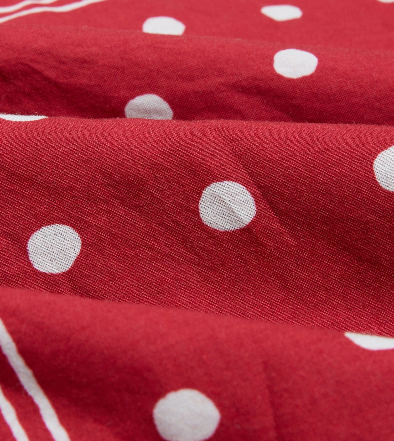 Red Polka Dot Print Bandana 4 Red Polka Dot Print Bandana - Image 2