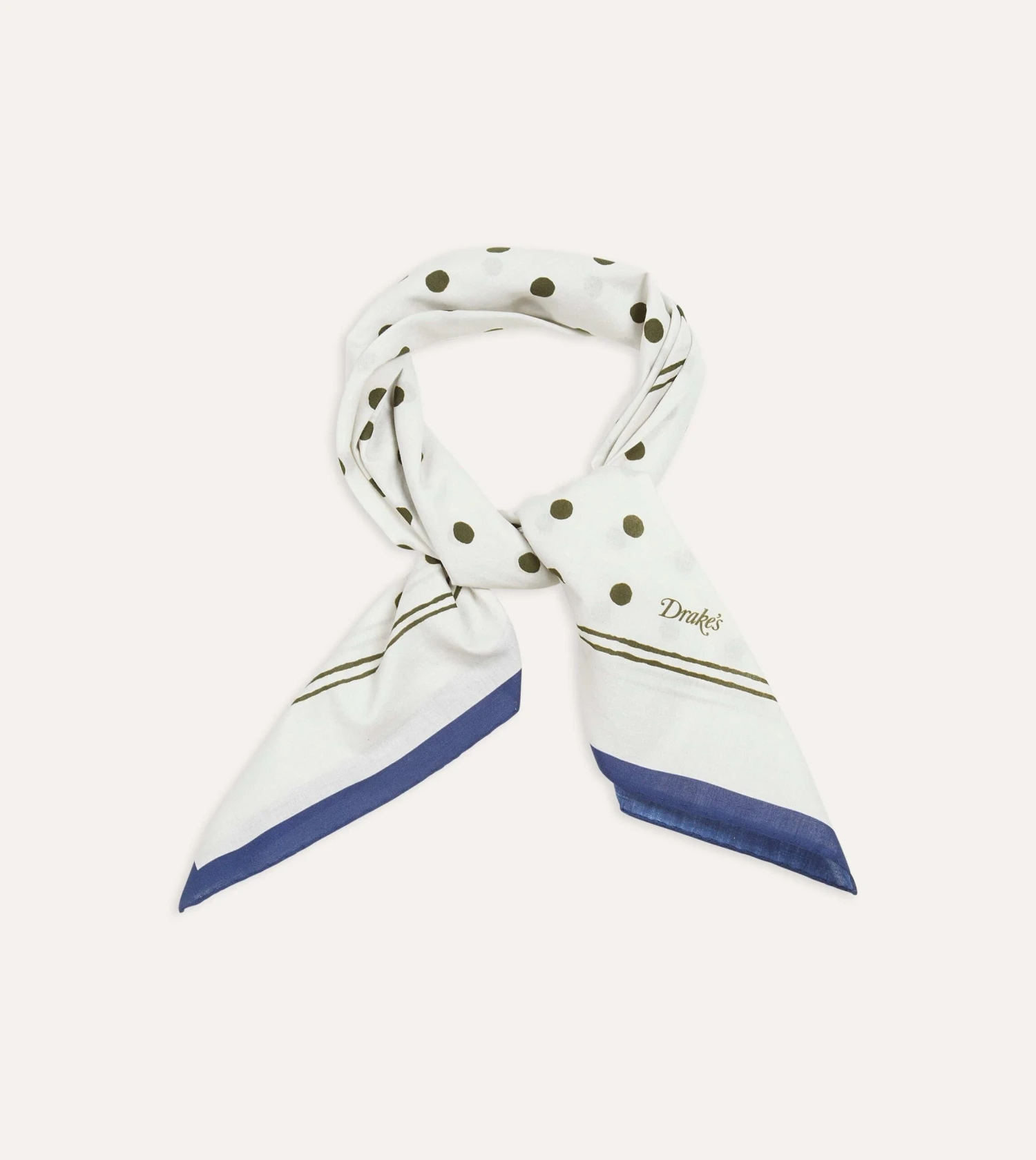 White And Green Polka Dot Print Bandana 7 White And Green Polka Dot Print Bandana - Image 5