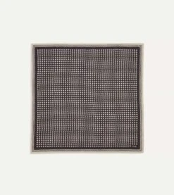 Navy Spots Print Silk-Cotton Bandana -Drakes Shop DR1AD023097 01251 1