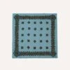Blue Medallion Print Cotton-Silk Bandana -Drakes Shop DR1AD024075 02201 1