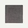 Brown Spots Print Wool-Silk Pocket Square -Drakes Shop DR1AE0 22653 02 301 1