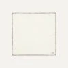 Ivory And Brown Shoestring Border Silk Pocket Square -Drakes Shop DR1AE022664 03 1