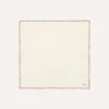 Ivory And Rust Shoestring Border Silk Pocket Square 1 Ivory And Rust Shoestring Border Silk Pocket Square -Drakes Shop DR1AE022664 07800 1