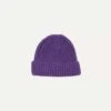 Purple Cashmere Ribbed Knit Cap -Drakes Shop DR1AG1 21577 07 900 1